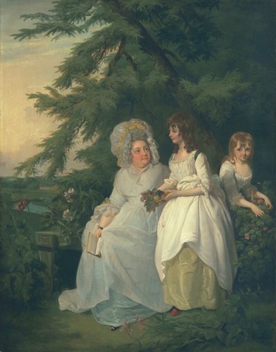 Mary Margaret Wood et deux de ses filles, 1787 - Francis Wheatley